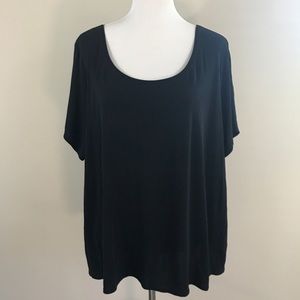 Eileen Fisher Tops - Eileen Fisher Woman Black Silk Short Sleeved Top Eileen Fisher Tops - Eileen Fisher Woman Black Silk Short Sleeved Top